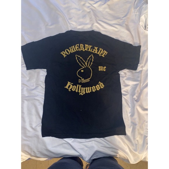 Vintage cycles Power plant California Pocket Graphic Print T-shirt Size Small - Picture 5 of 7